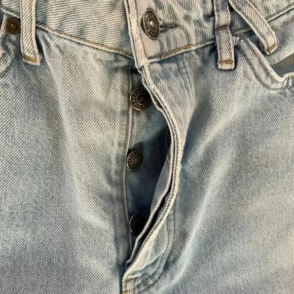 America Today Button Fly Mom Jeans High Waist Womens Denim Jeans Size 26 NWOT - Picture 4 of 8